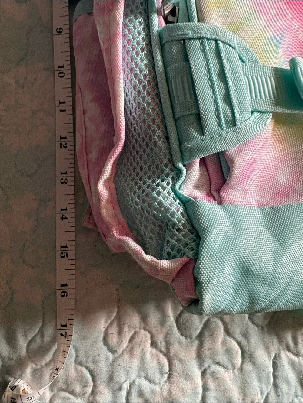 Pottery Barn Kids Tie-Dye Heart Backpack in Pink and Mint